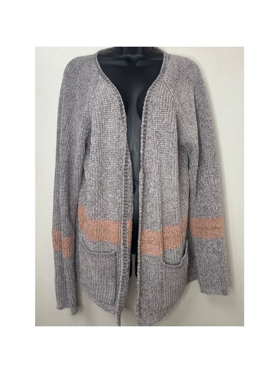 POL Sweaters - Women's POL Oversized Cardigan Size M Grey & Peach